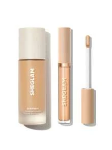 SHEGLAM [2Pcs] Skinfinite Hydrating Foundation & Like Magic Hydrating Concealer Bundle Set - Nude - View 10