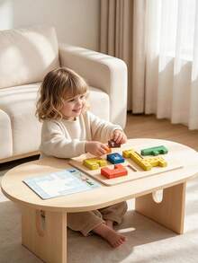 Cartoon Animal Wooden Stackable Puzzle Blocks, Children Balance Stacking Puzzle, Baby Early Education Focus Puzzle, Desktop Toy, Suitable For Babies Over 3 Years Old - Multicolor - View 4