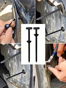 30pcs Heavy-Duty Nylon Tie Buckles With Self-Locking Needle-Point Button Heads-Suitable For Car Repairs, Engines, Fenders, Fenders And Trunk Fasteners, Durable Plastic Cable Management Clips, For Automotive Purposes, Multi-Function Organizer - A - View 8