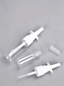 10/20/30/50ml Spray Refill Bottles, Fine Mist Transparent White Plastic Spray Bottles, Small Nasal Spray Bottles - Clear - View 10