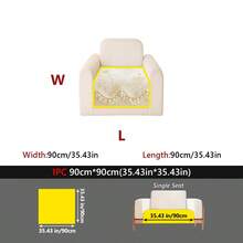 1PC French Irregular-Shape Chenille All-Season Universal New Sofa Cover, Living Room Sofa Protection High-End Feel Seat Cushion, Anti-Slip, Dust-Proof, Anti-Dirt, Machine Washable - Multicolor - View 15