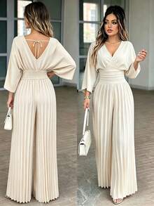 Women Jumpsuits - Apricot - View 1