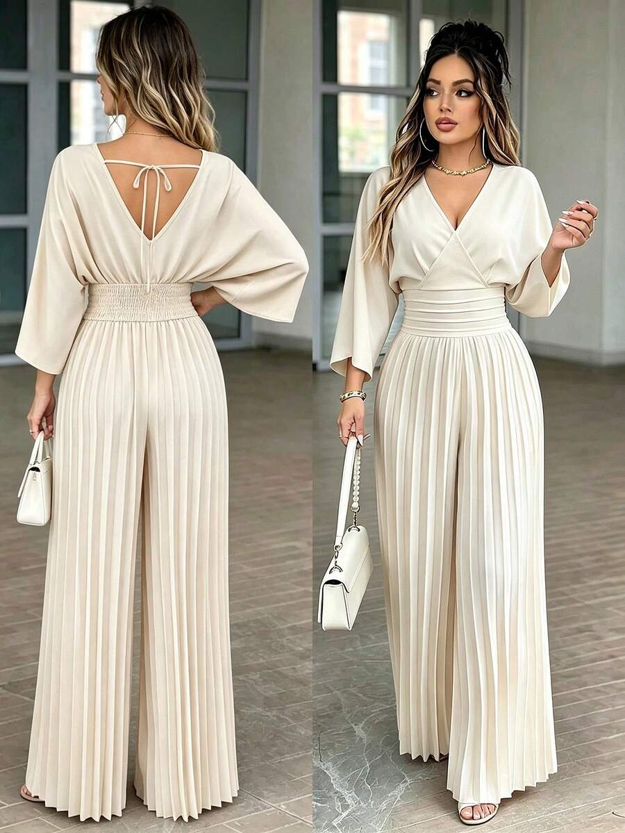 Women Jumpsuits - Apricot - View 1