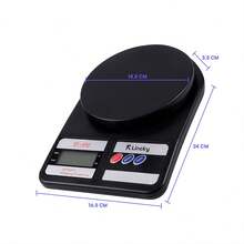 Digital Kitchen Scale, High Precision, 1 To 10 Kg. Lincky Electronics - Black - View 4