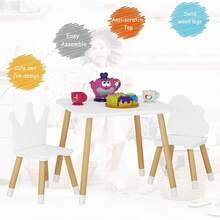 Kids Tables & Chairs - White - View 4