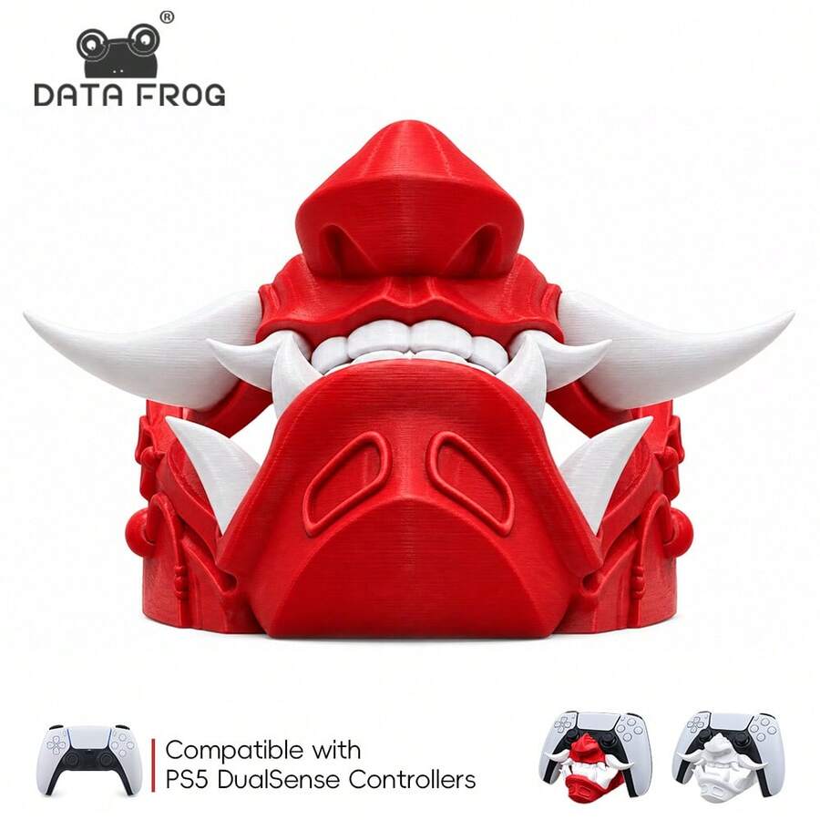 DATA FROG Streamer Setup Controller Mount For PlayStation 5, Cool 3D Display Stand Compatible With PS5 DualSense Controller - View 1