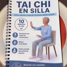 Spanish Language Seated Tai Chi Chair Exercise Program Designed For Seniors Over 60, Includes 28-Day Fitness Schedule, 10 Minutes Of Low-Intensity Daily Exercise, Gentle Stretching Balance And Flexibility Training Charts, Convenient Home Health Gift For Seniors - A - View 6