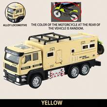 1 Pc Children's Alloy RV Simulation Camping Off-Road Vehicle Toy Travel Truck Boy Car Motorcycle Model - Multicolor - View 8