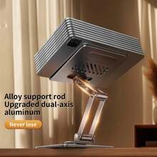360° Rotating Adjustable Tablet Stand, Foldable Height Adjustable Desktop Phone Holder, Universal Aluminum Stand Compatible With All Phones And Tablets - View 4