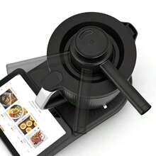 Steam Diverter Compatible With Thermomix TM7 | 360° Rotating Steam Deflector, Heat-Resistant & Condensation-Reducing, Dishwasher , Plastic Kitchen Accessory For Cabinet And Wall Protection - Black - View 10