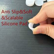 20PCS Thick Solid Silicone Pads, Anti-Slip Anti-Collision Silicone Gaskets, Cuttable Wear-Resistant Silicone Blind Plugs, 3mm Thickness - A - View 4