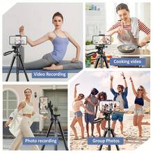 UEGOGO Aluminum Alloy Tripod, 129.54cm Height, Excellent Stability, Equipped With 360-Degree Rotating Head. 1/4 Universal Interface, Suitable For Camera, Phone, Projector. Portable, Comes With Storage Bag - one-size - View 5