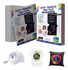 Papel Transfer Telas Color Claras Algodón Playeras 20 Hojas - Para telas color claras (blanco/light) - Ver 4