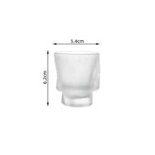 12/6pcs Premium Origami Textured Glass Cups, Highly Attractive Creative Niche Design Tea Cups, Espresso Coffee Cups, Home Use Tea Cups, Kung Fu Tea Set, Party Juice Drinkware - Multicolor - View 6