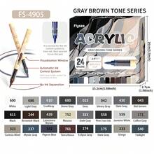 Direct Liquid Acrylic Markers, 48/24 Colors Drawing Pens, Direct Liquid Portrait Painting Pens, Suitable For Illustration, Sketching, Coloring, School And Office Supplies - Acrylic Paint Marker Set With Direct Liquid Feed - View 13