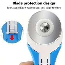 Sharp Rotary Fabric Cutter - Rotating Craft Knife With Retractable 28mm Blade, Ergonomic Handle And Hanging Hole, Suitable For Paper, Plastic, Fabric, Synthetic Leather - Multiple Styles - View 5