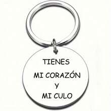 1pc Best Gift For Family & Friends, Inspirational Thanksgiving Gift, Backpack Accessory, Stainless Steel Keychain - Silver - View 3