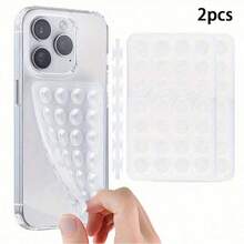 Silicone Suction Cup Phone Holder, 28 Individual Suction Cups Without Adhesive Grip Reusable Double-Sided Holder, Suitable For Makeup, Fitness, Shower, Car, And Kitchen Use - Multicolor - View 24