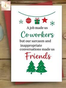 A Humorous Christmas Card For Colleagues, Ideal For Gifting During The Holiday Season And Celebrating Workplace Camaraderie With A Touch Of Fun - One Size Fits All - View 6