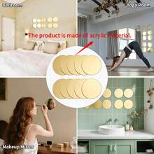1/2pcs Gold Acrylic Round Mirror Tray With 50/100pcs Faux Pearl DIY Decor Accessories, Suitable For Jewelry Display, Wedding, Birthday Party And Various Decorative Scenes - View 6