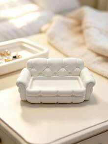 Mini Sofa Jewelry Tray, Watch Jewelry Key Small Accessories Storage Decor, Creative Decor, Sofa Storage Tray, Cute Sofa Decor, Entryway Storage, Decorative Storage, Christmas Gift, Halloween Gift, Saudi Arabia National Day Gift - Multicolor - View 5
