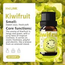 HWLINK 10ml Kiwi Fragrance Oil, Fruit Scent, Holiday Gift, Long-Lasting Fragrance, Car Aromatherapy - فاكهة الكيوي - مشاهدة 5
