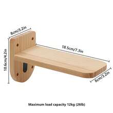 Cat Hammock And Cat Wall Shelves , Cat Wall Furniture , Cat Ladder And Perches For Wall Climbing Shelves For Indoor, Maximum Load : 12kg (26lb) - Apricot - View 8