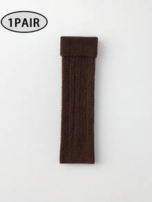 1 Pair Women's Leg Warmers, Warm And Anti-Freeze For Autumn/Winter, Dark Color JK Outdoor Style, Pair With Warm Leggings, Slim Boots, Casual Streetwear - Multicolor - View 17