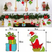 The Grinch Christmas Theme Party Hanging Decorations, Christmas Tree Ornaments, Christmas Hanging Decor - Multiple Styles - View 4