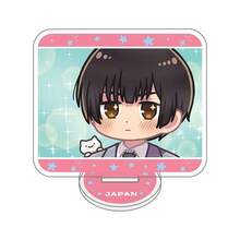 10CM Anime Hetalia Axis Powers Figure Stand Model Feliciano Vargas/Ludwig/Kiku Cute Desk Decor Standing Sign Gifts - Multicolor - View 20