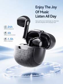 Acer OHR801 Semi-In-Ear Wireless Bluetooth Earbuds, Bluetooth 6.0 Chip, 20H Long Battery Life, Stereo Sound, Secure Fit For Sports And Running, Comfortable For Long-Term Wear, Suitable For Daily Music And Commuting, Compatible With IOS/Android Systems - View 7
