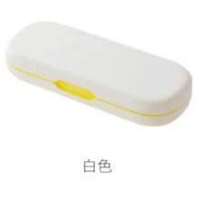 Simple Macaron Stationery Pencil Case, Hard Plastic Press Type Open Pencil Case, Large Capacity Nice Pen Storage Box, Suitable For Students And Office Supplies - Multicolor - View 9
