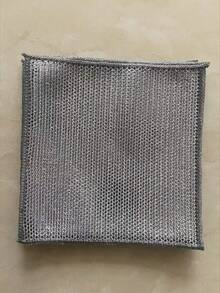30 buah Kain Pembersih Kawat Logam Dua Sisi Tebal, Kain Lap Piring Dapur/Kain Pembersih Panci & Wajan/Alat Pembersih Handuk - Perak - View 12