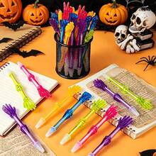 1/4, 12pcs, Finger Joint Signature Pen, Skeleton Hand Shaped Neutral Pen, Black Ink, Suitable For Teachers, Office, School Supplies, Halloween Gift, Random Style (One Size = Random 1pc) - Multiple Styles - View 8