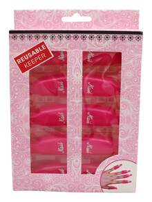 10 Pinza Plasticas Retiro De Acrilico Gel Esmalte Clips Ofer - Pinzas Clip plastico para retiro de acrilico gelis - Ver 9