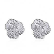 925 Sterling Silver Plated Earrings High Quality For Women Exquisite Student Girlfriend Jewelry Accessories Wedding Fashion Gift - Silver - View 8