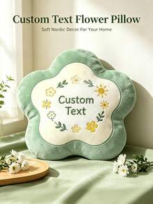 1pc DIY Customized Personalized Creative Pillow, Cushion, Gift For Girlfriend/Wife, Home Decor | Holiday Decoration | Wedding | Birthday Gift | Anniversary, Suitable For Halloween, Christmas, Thanksgiving, Valentine's Day - Multicolor - View 3