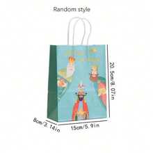20/10/4pcs Three Kings Day Gift Bags Printed Holiday Gift Bags, Exquisite Tote Bags, Shopping Bags, Storage Bags, Suitable For Party Decoration, Holiday, Gathering, Shopping - Multicolor - View 7