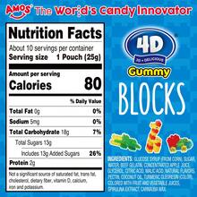 AMOS 4D Halal Gummy Blocks Candy Bricks, Edible Building Blocks, Individually Wrapped On The Go Snacks, 8.47 Oz (2-Pack Bundle) - 2 pcs - View 4