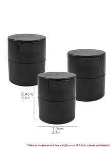 1pc New Eyelash Glue Storage Container, Adhesive Seal Jar, Glue Organizer Box, And Eyelash Extension Tools. - Black - View 5