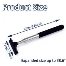 1pc Car Retractable Side Mirror Squeegee, Mini Car Window Squeegee, Car Glass Squeegee Brush, Suitable For Most Pickups, SUVs And Other Types Of Vehicles - A - View 11