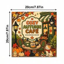 1pc, Autumn Theme Adult Coloring Book, 2026 Autumn Latest Style, Suitable For Adults To Relieve Stress, Pens Not Included - Single Piece - View 9