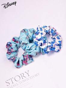 Disney 3 chiếc dây buộc tóc scrunchies trẻ em in kỹ thuật số họa tiết hoạt hình, thiết kế in kỹ thuật số thời trang dễ thương, phù hợp cho tiệc tùng, ngày tựu trường và làm quà tặng cho thanh thiếu niên - Nhiều màu - Xem 9