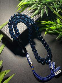 1pc New Ramadan Ramadan 45-Bead Handmade 4-Tassel Woven Resin Prayer Beads Bracelet, Comfortable Handheld Prayer Beads For Ramadan Prayer And Prayer Beads - Standard Edition - View 13