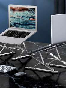 Portable Aluminum Alloy Foldable Laptop Stand, Suitable For MacBook, Personal Computer And Tablet - View 7
