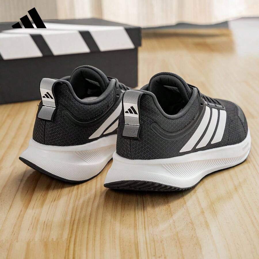 Adidas Men's Non-Slip Wear-Resistant Sports Shoes Mesh Breathable Comfortable Casual Running Shoes JQ0630 - Black - View 1