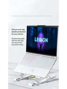 Lenovo X1 Laptop Cooling Stand, Foldable Adjustable Desktop Riser, 5-Level Portable Cooling Pad - View 4