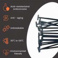 100/50/5 Pcs Nylon Heavy Duty Car Cable Ties | Automotive Cable Ties, Strong Fixing, Universal Fasteners, Suitable For Bumper/Wheel Arch/Door Panel, Easy To Install Car Trim Accessories - Various - View 8