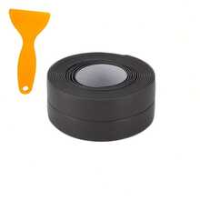 1 Roll Waterproof & Mildew-Proof Toilet Sealing Tape, Self-Adhesive Sealing Strip For Kitchen & Bathroom, Bathroom Moisture-Proof, Kitchen Sink Decorative Joint Sticker - Black - View 7