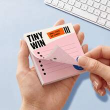1 Book, 50 Pages, Set Of 4 Books, Total 200 Sheets, Efficient Sticky Notes, Size 75x75mm (3x3 Inches), For Recording Inspiration, Reminders, Such As "Don't Forget", "Small Achievement", "Reset", Adhesive Memo Pads, Suitable For Office, School, Workplace And Desktop. - one-size - View 15